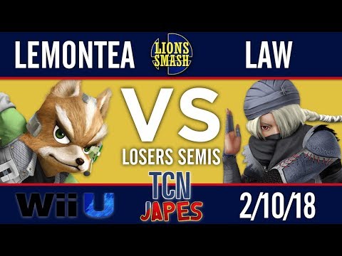 TCNJapes 5 - LemonTea (Fox) vs Law (Sheik) - Smash 4 Losers Semis