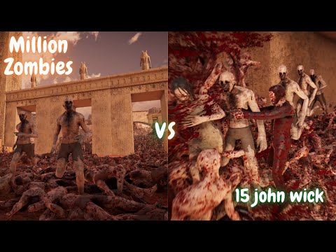 15 JOHN WICK SUPER AGENTS ARE TRYING TO STOP THE ZOMBIE APOCALYPSE IN EGYPT! UEBS 2