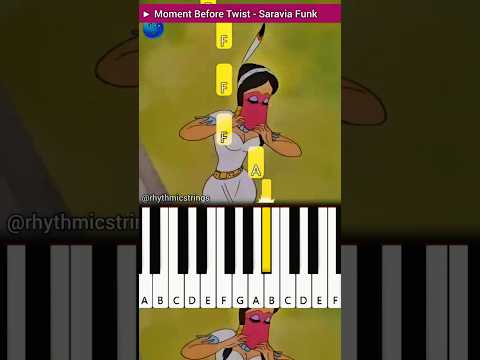 Moment Before Twist - SARAVIA FUNK (Super Slowed) | Piano Tutorial #shorts