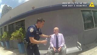 Cops Help Man At Bus Stop With Dementia