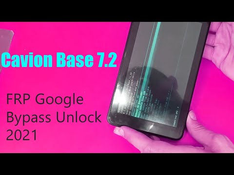 Cavion Base 7.2 and Others chinese tablets With Android 8.1 Frp Google Bypass Unlock TUTORIAL
