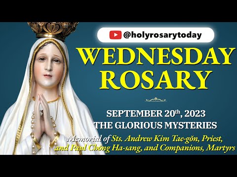 WEDNESDAY HOLY ROSARY 💙SEPTEMBER 20 2023💙GLORIOUS MYSTERIES OF THE ROSARY [VIRTUAL] #holyrosarytoday