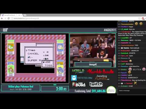 TASbot Plays Pokemon Red AGDQ2015