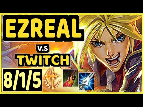 SHIGANARI (EZREAL) vs TWITCH - 8/1/5 KDA BOTTOM ADC GAMEPLAY - EUW Ranked GRANDMASTER
