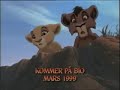 Lejonkungen 2 Simbas Skatt 1998 Svensk Trailer 1 DVD