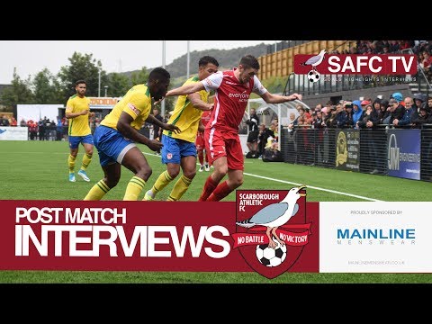 Post Match Interviews: Scarborough Athletic v Hyde United - 12/08/2017