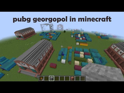 Minecraft Georgopol: PUBG's Most Iconic Map