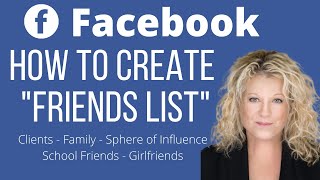 How to CREATE "Friends List" on Your Facebook Personal Profile. Put Your Friends in Lists!