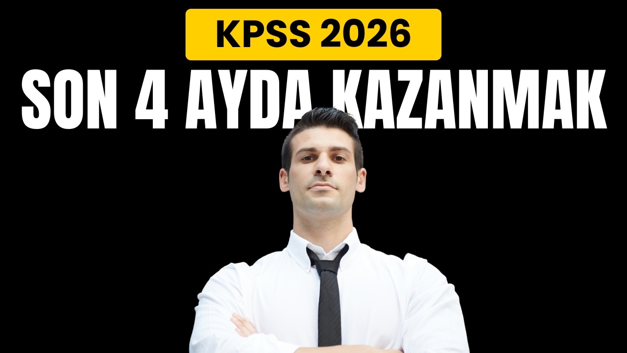 Sıfırdan Son 4 Ayda KPSS Kazanmak 💪 Adım Adım Planlıyoruz 📝 KPSS 2026