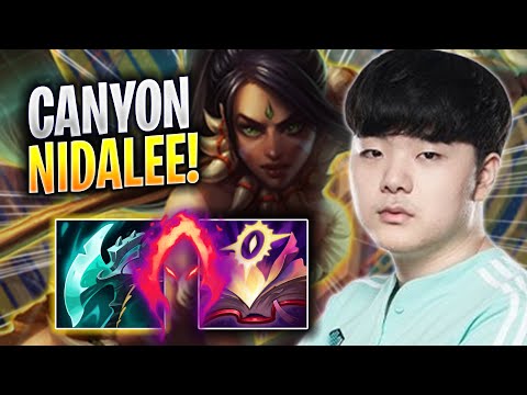 CANYON PERFECT GAME WITH NIDALEE! - DK Canyon Plays Nidalee JUNGLE vs Lee Sin! | Season 2023