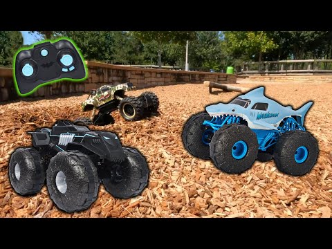 All-Terrain Batmobile Remote Control Vehicle & Monster Jam Megalodon STORM