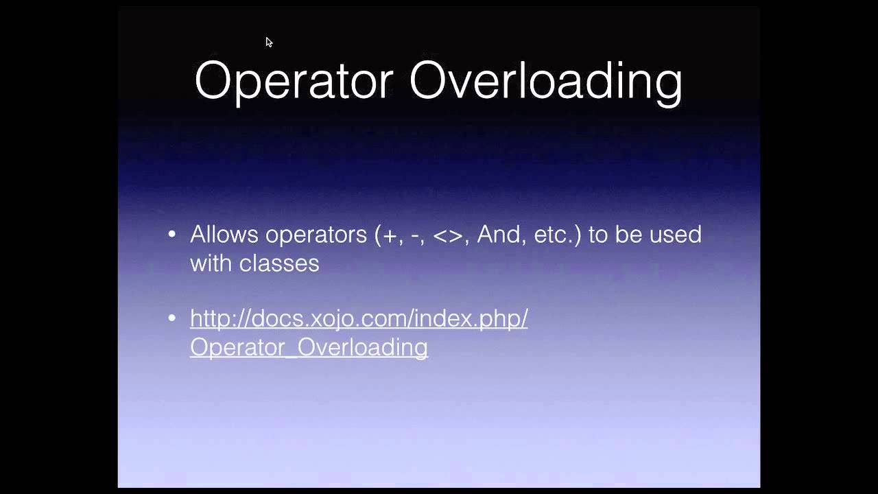 Introduction to Object-Oriented Programming 201