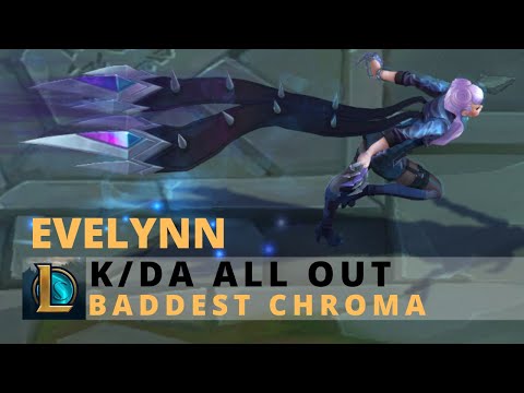 KDA All Out Evelynn BADDEST Chroma - League Of Legends