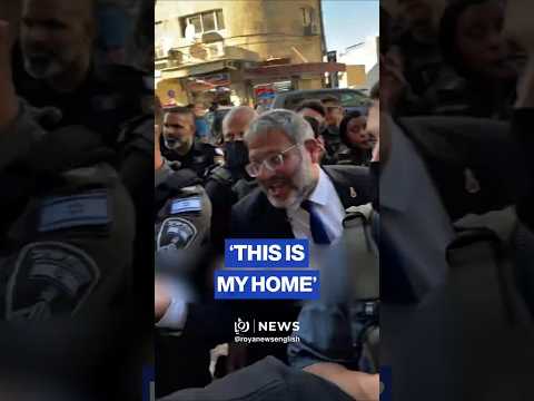 Ben-Gvir confronts Arab man in Jerusalem
