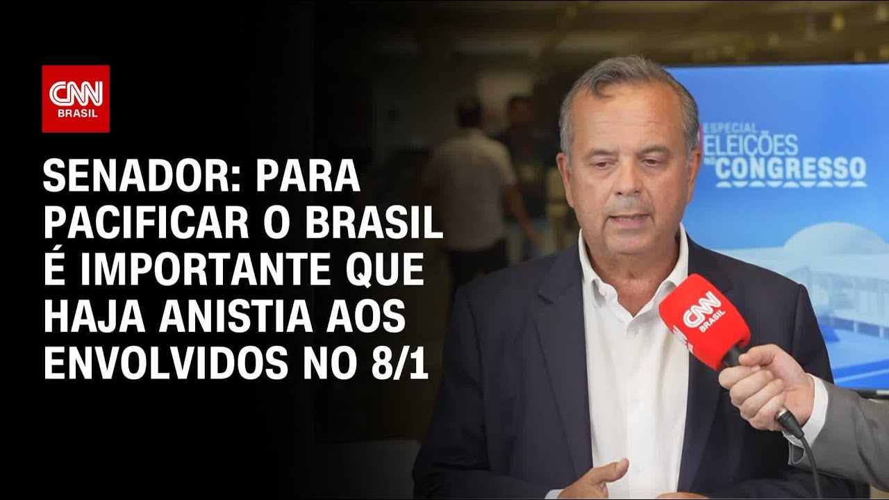 Senador: Para pacificar o Brasil é importante que haja anistia aos envolvidos no 8/1 | BASTIDORES