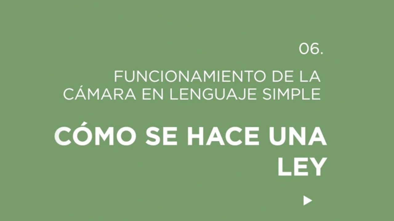 ¿Cómo se hace una ley?