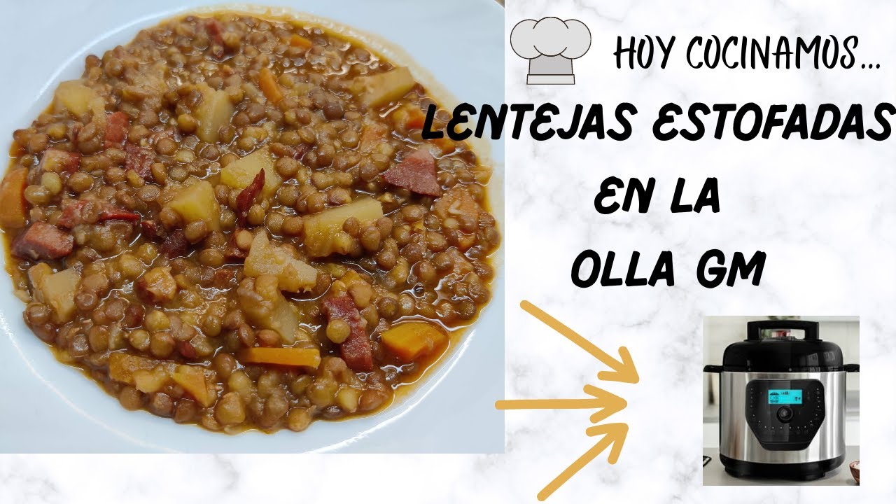Buenísimas!! LENTEJAS estofadas con verduras en Olla Gm