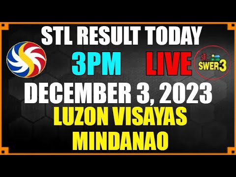 Stl Result Today LIVE December 3 2023 3pm #stlresulttoday