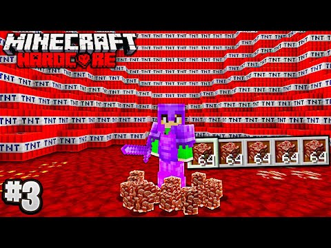 I Exploded The Nether in Hardcore Minecraft! (Episode 3)