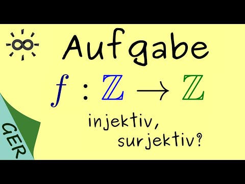 Ist die Funktion injektiv und surjektiv?
