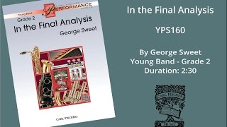 In the Final Analysis (YPS160) by George Sweet