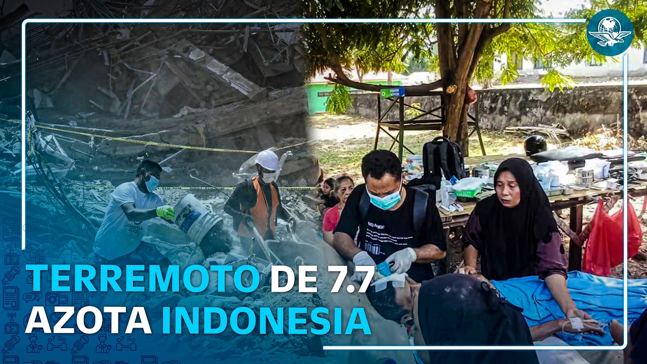 Terremoto en Indonesia suma 40 fallecidos; equipos de rescate buscan sobrevivientes