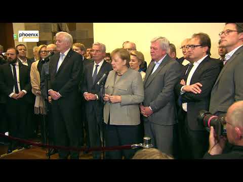FDP bricht Sondierung ab: Statements Merkel (CDU) und Seehofer (CSU) am 20.11.17