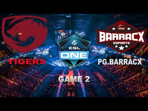 TIGERS VS PG.BARRACX GAME 2 - Dota 2 ESL One Hamburg 2018, SEA Open Qualifier