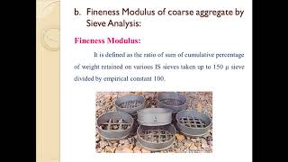 #Lecture-12 #Concrete Technology||#Fineness Modulus of #Coarse Aggregates, #Sieve Analysis, #Sieving