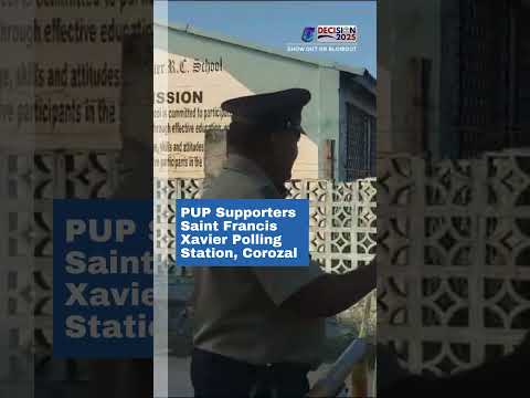 PUP Supporters Saint Francis Xavier Polling Station, Corozal