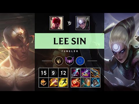 Lee Sin Jungle vs Diana: Triple Kill, Unstoppable - EUW Master Patch 14.23