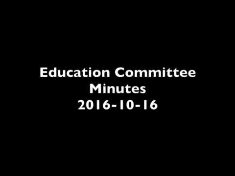 Education Committee 10/18/16