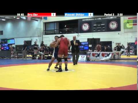 98 KG R16 - Orry Elor (NYAC) vs. Masaaki Shikiya (Japan)