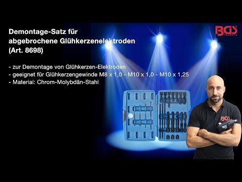 Tutorial: Demontage-Satz für abgebrochene Glühkerzenelektroden | M8 / M10 (BGS 8698)