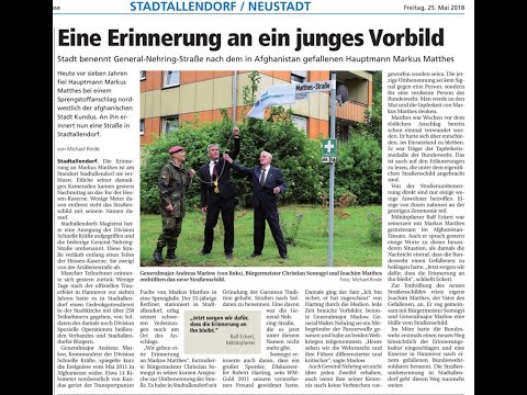 Erinnerung an Hauptmann Markus Matthes Angehöriger der DSO (später DSK) in Stadtallendorf