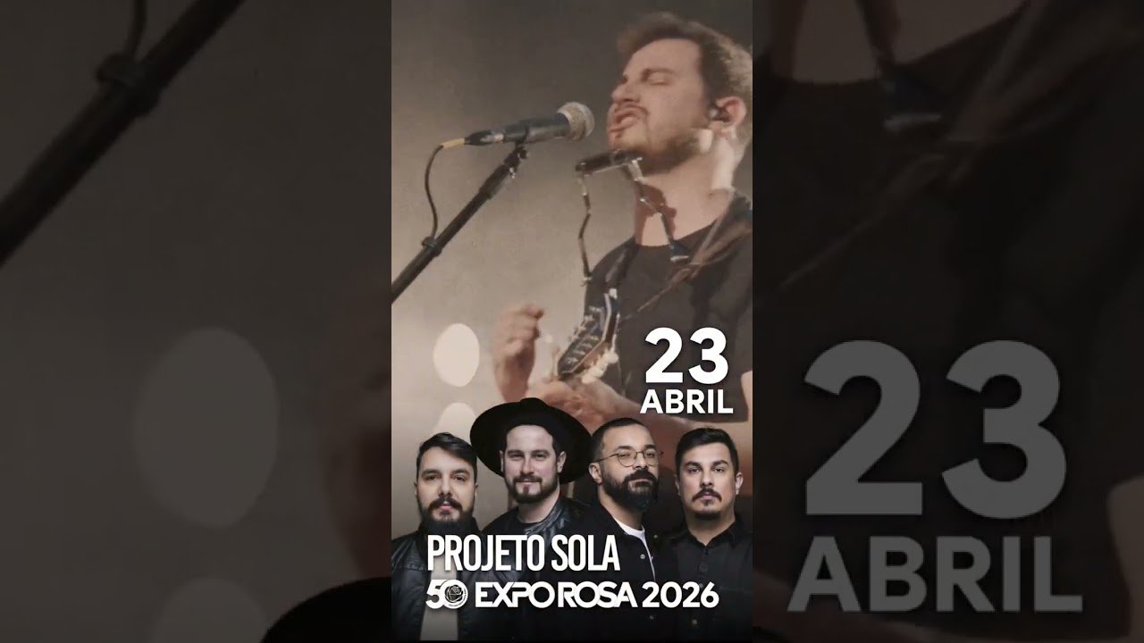 Expo Rosa 2026 terá show gospel com Projeto Sola na noite de abertura