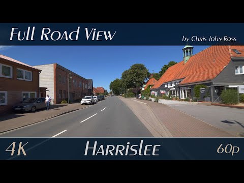 Harrislee, Germany: Süderstraße, Pattburger Bogen, Westerstraße - 4K (2160p/60p) Ultra HD
