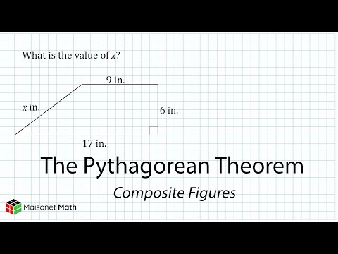 Figuras compostas e o teorema de Pitágoras