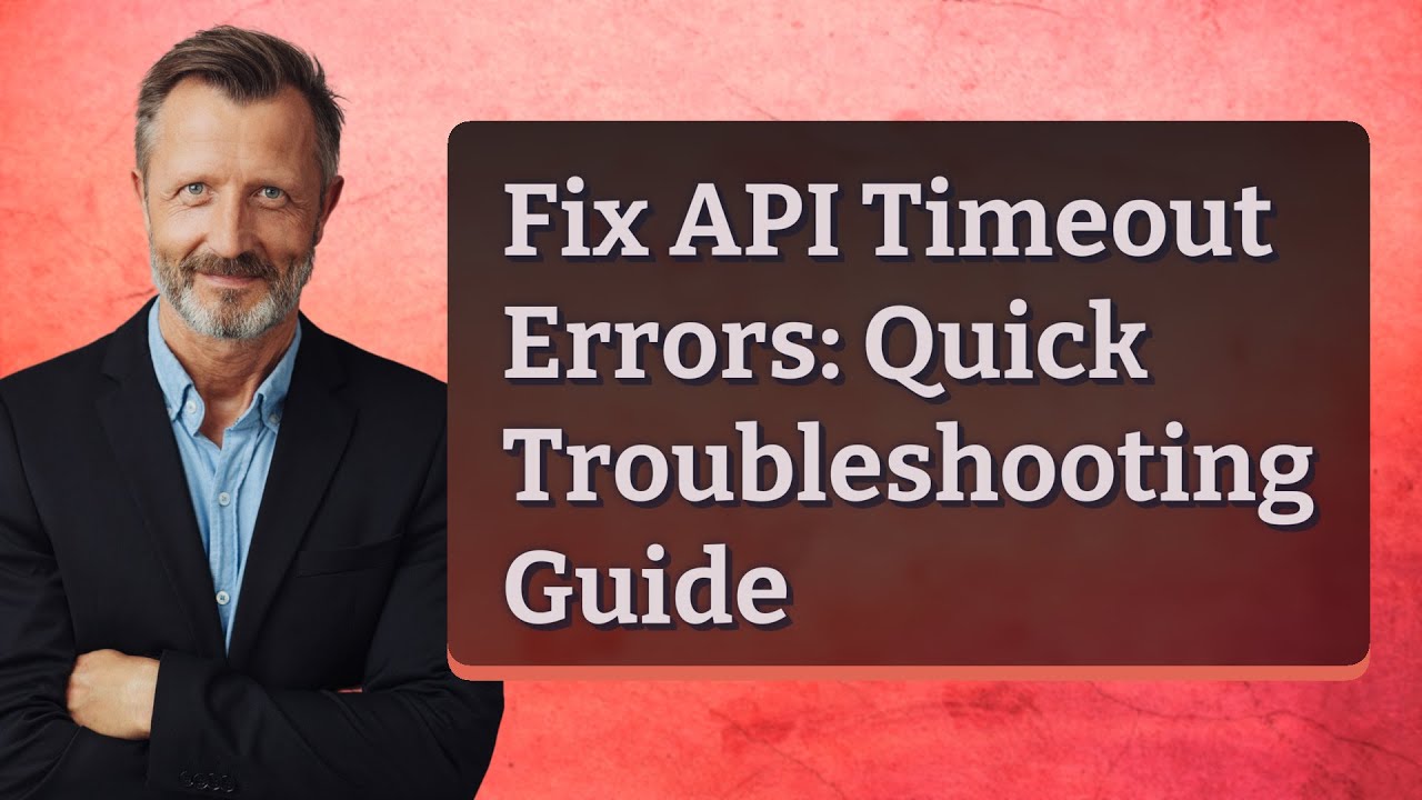 Fix API Timeout Errors: Quick Troubleshooting Guide