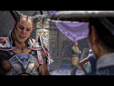 Raiden Meets Shao Kahn(General Shao) For First Time Scene Cinematic 4K HDR60ᶠᵖˢ Mortal Kombat 1