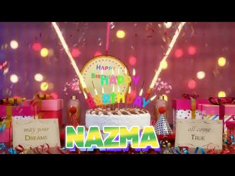 NAZMA Happy Birthday Song with Names 🌟 Happy Birthday to You