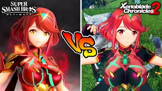 Smash Bros. Ultimate VS Xenoblade (Pyra & Mythra Moveset Comparison & More)
