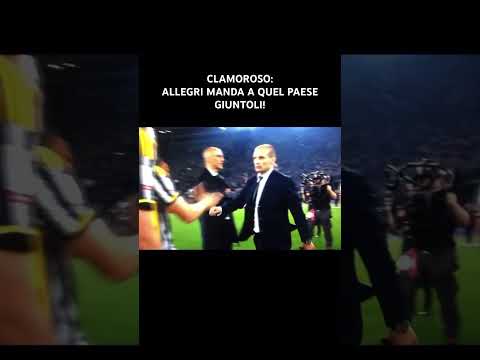 😧💣 CLAMOROSO: ALLEGRI MANDA A QUEL PAESE GIUNTOLI! #perte #juventus #shorts #allegri #coppaitalia