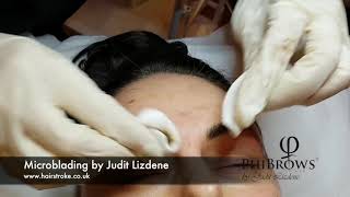 Revealing microblading