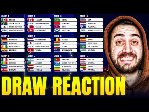 World Cup 2026 DRAW REACTION! Group of DEATH? Group of LIFE?