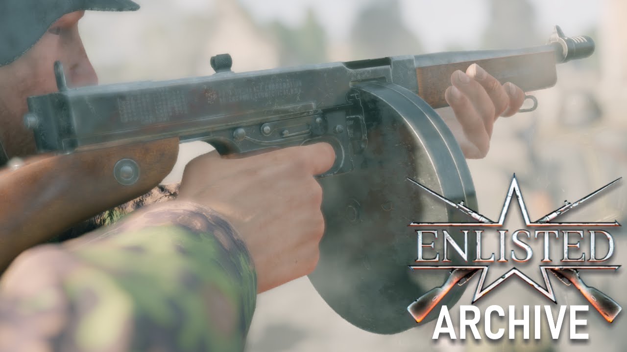 Enlisted Showcase - Thompson M1928A1 (100 Round Drum Magazine)