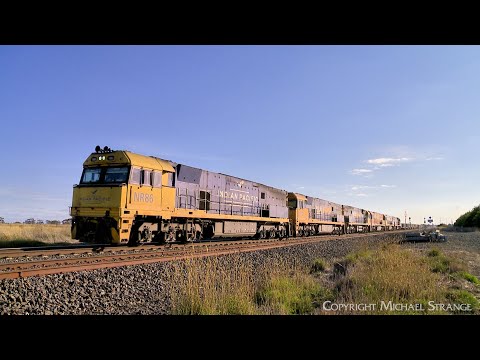 3XM4 Pacific National Steel Train With Six NR Class Diesel Locomotives (15/5/2024) - PoathTV