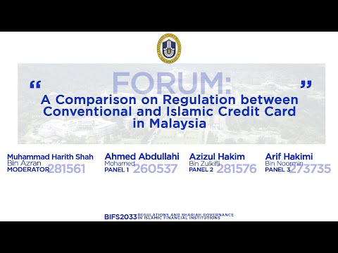 UUM ASSIGNMENT FORUM: The Comparison between Conventional Credit Card and Islamic Credit Card