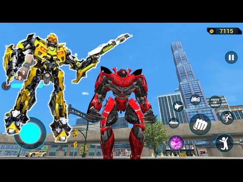 Optimus Prime Multiple Transformation Jet  Robot Car Games Unlocked Level 6-7 - Android Gameplay FHD