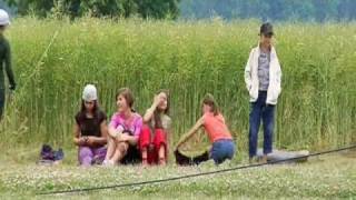 German TV about children aviation in Lithuania